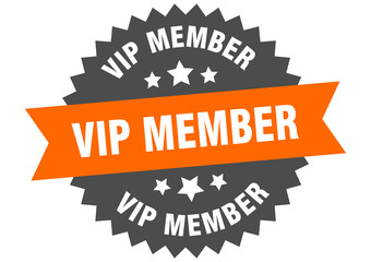 vip member sign. vip member circular band label. round vip member sticker