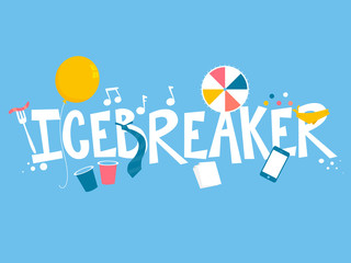 Icebreaker Design Illustration - obrazy, fototapety, plakaty