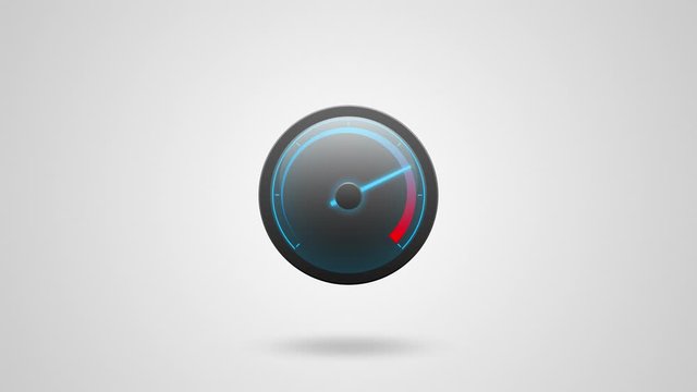 5G speed meter ''long version''. Speed meter is destroyed by high speed network. Digital internet symbol.