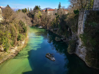 Fototapeta na wymiar Natisone fiume Cividale del Friuli