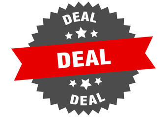 deal sign. deal circular band label. round deal sticker