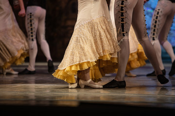 Don Quixote ballet. Closeup of ballerinas dancing © Ruslan