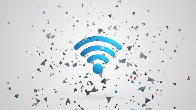 Wifi speed meter ''short version''. Speed meter is destroyed by high speed of wireless network. Technology internet symbol.