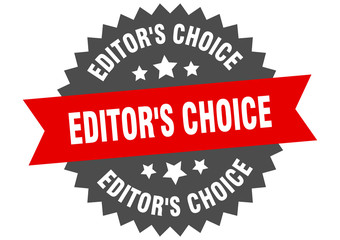 editor's choice sign. editor's choice circular band label. round editor's choice sticker