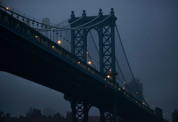 ブルックリン橋　夜景