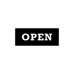 Open close signage icon trendy
