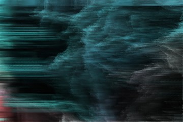 abstract background with digital bad destroyed noise and very dark blue, teal blue and cadet blue colors