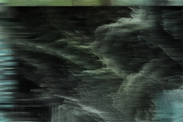 abstract background with digital bad damaged noise and very dark blue, dark sea green and dim gray colors