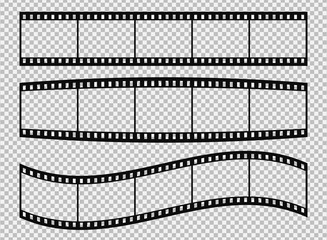 Set of classical 35 mm film strip.
