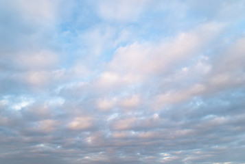 Blue sky with white clouds...