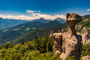 Fototapeta na wymiar The stone Agnes in the Berchtesgadener Land