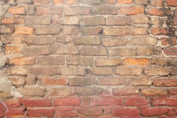 old red brick wall background