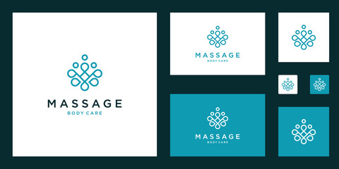 Simple and elegant floral monogram design template, elegant line art logo design, vector illustration
