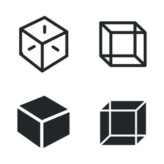 Box icon template color editable. Box symbol vector sign isolated on white background illustration for graphic and web design.