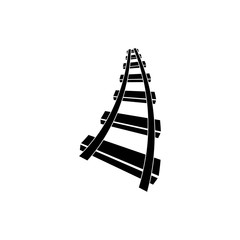 Railway logo , vector icon illustration
