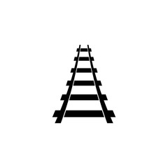 Railway logo , vector icon illustration