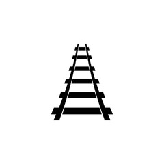 Railway logo , vector icon illustration