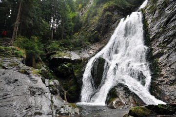 Fototapeta na wymiar Vălu' Miresei waterfall