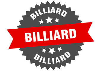 billiard sign. billiard circular band label. round billiard sticker