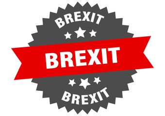 brexit sign. brexit circular band label. round brexit sticker