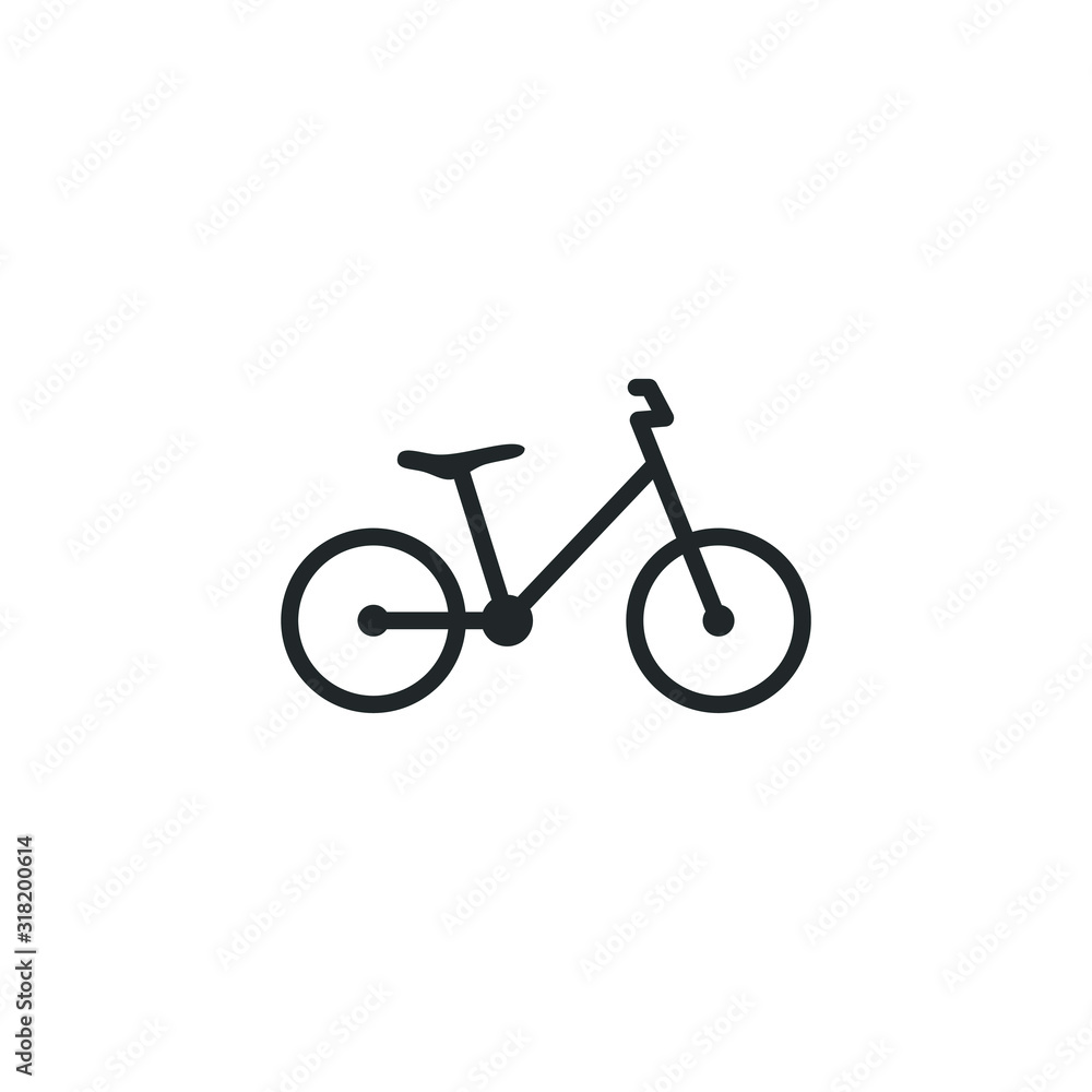 Poster bicycle icon template color editable. bike symbol vector sign isolated on white background illustrat
