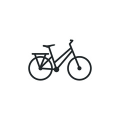 Bicycle icon template color editable. Bike symbol vector sign isolated on white background illustration for graphic and web design.
