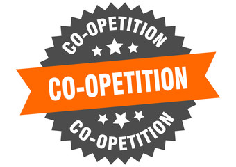 co-opetition sign. co-opetition circular band label. round co-opetition sticker