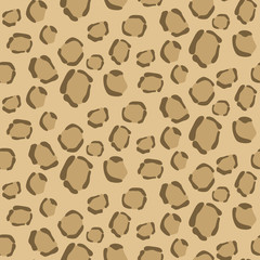 レオパード　シームレスパターン　イエロー