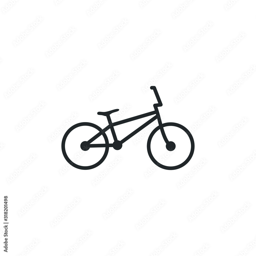 Poster bicycle icon template color editable. bike symbol vector sign isolated on white background illustrat