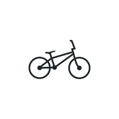 Fototapeta premium Bicycle icon template color editable. Bike symbol vector sign isolated on white background illustration for graphic and web design.