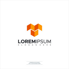 Letter M Logo Business Template Design