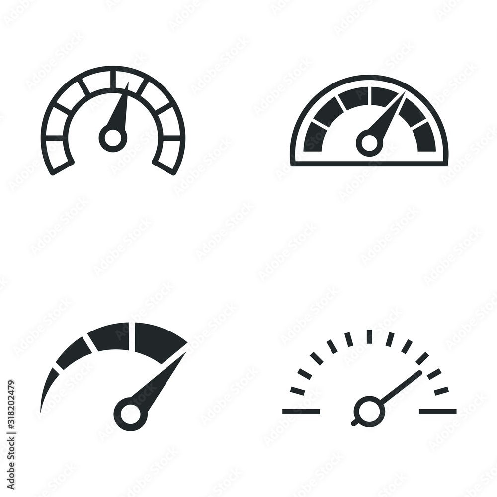 Poster speed test internet measure icon template color editable. speedometer symbol vector sign isolated on