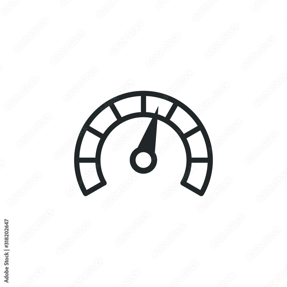 Poster speed test internet measure icon template color editable. speedometer symbol vector sign isolated on