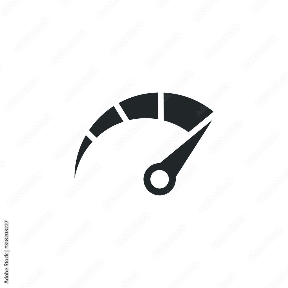 Poster speed test internet measure icon template color editable. speedometer symbol vector sign isolated on