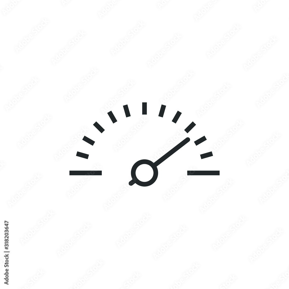 Poster speed test internet measure icon template color editable. speedometer symbol vector sign isolated on