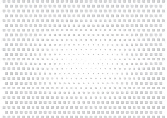 Abstract halftone dotted background. Futuristic grunge pattern, square, shadow.  Gray modern optical pop art texture for posters, sites, business cards, cover, labels mock-up, vintage stickers