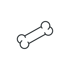 dog bone icon template color editable. dog bone symbol vector sign isolated on white background illustration for graphic and web design.