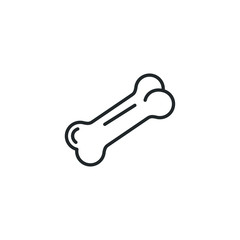 dog bone icon template color editable. dog bone symbol vector sign isolated on white background illustration for graphic and web design.