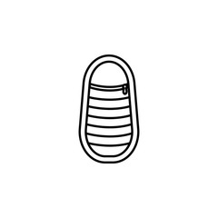 bottle, camping, drink, traveling line icon on white background