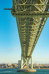Fototapeta premium 兵庫県・明石海峡大橋