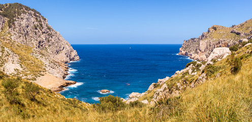 Cala Figuera, beautiful sea bay on Majorca island, Baleares, Spain