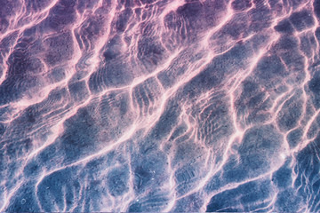 Beautiful magical water and wave texture in pastel colors. Dreamy mood.