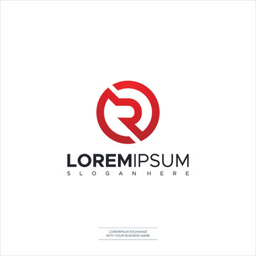 Letter R Logo Icon Modern Shape Logo Design Template Element