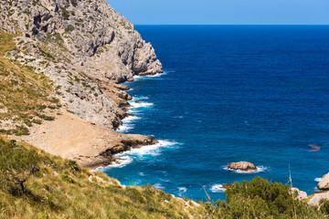 Fototapeta na wymiar Cala Figuera, beautiful sea bay on Majorca island, Baleares, Spain