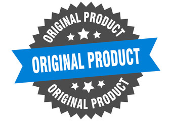 original product sign. original product circular band label. round original product sticker