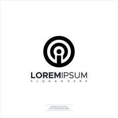 Logo Design Letter I Icon Symbol IO OI IC OIC Template Elements