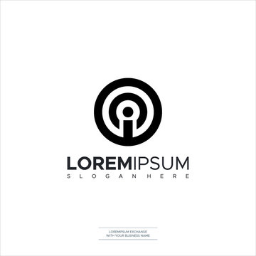Logo Design Letter I Icon Symbol IO OI IC OIC Template Elements
