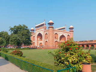 Fototapeta na wymiar Taj Mahal East Gate Uttar Pradesh India