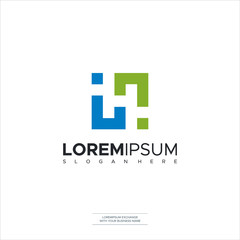 Initial Letter Logo IHI IH H Logo Template