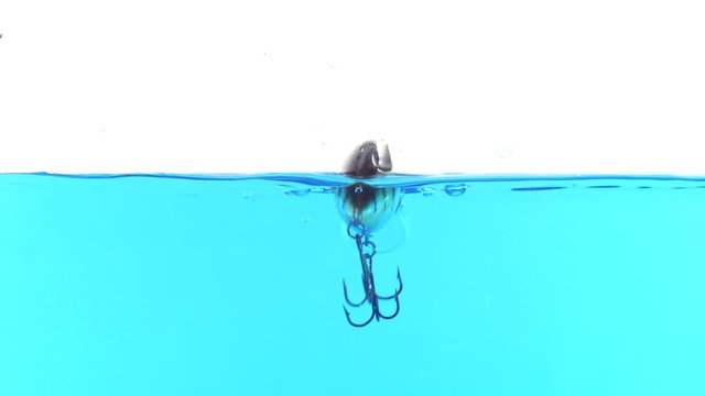 wobbler for fishing in water slow motion